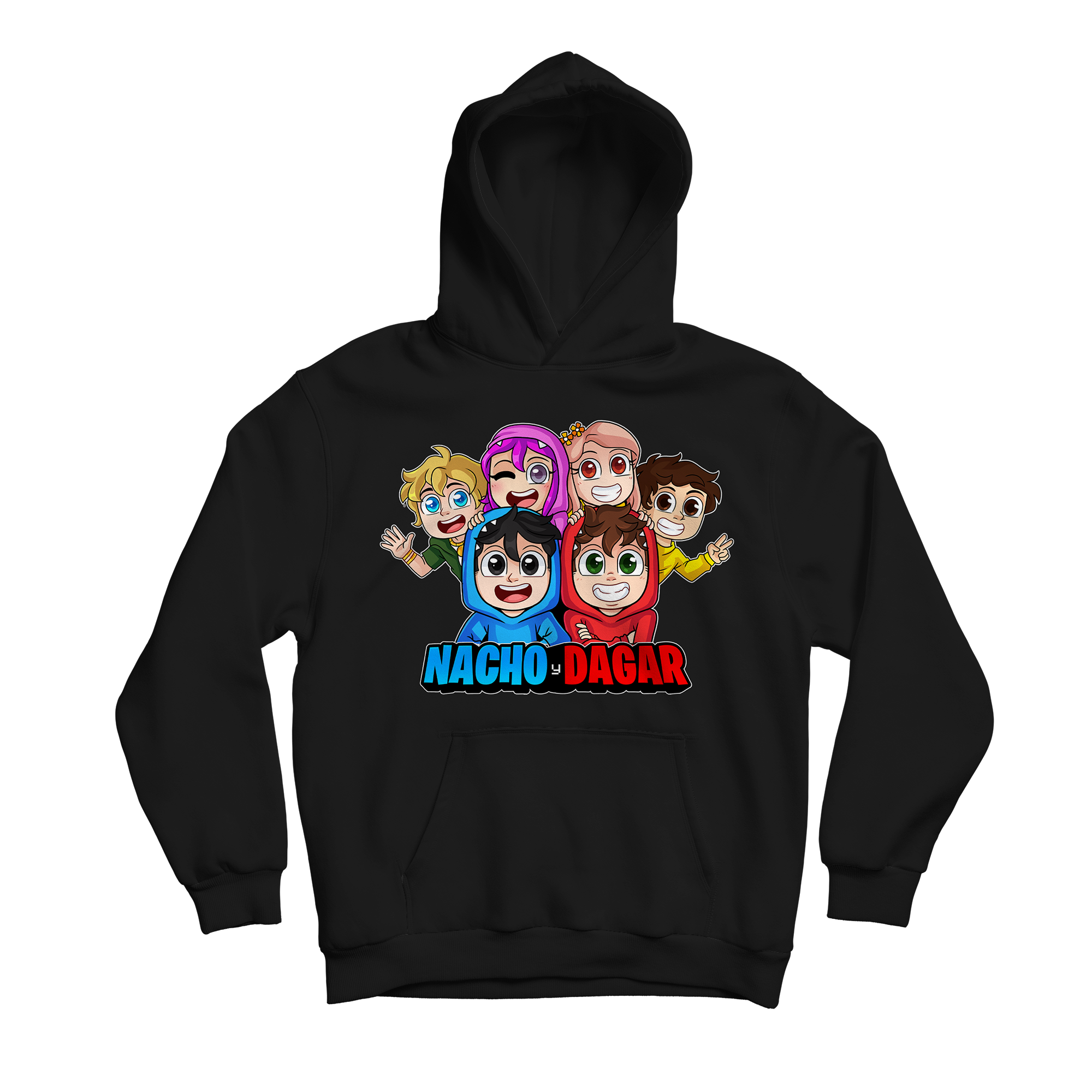 Sudadera Con Capucha Nacho, Dagar y amigos Negra – Tienda Oficial de ...